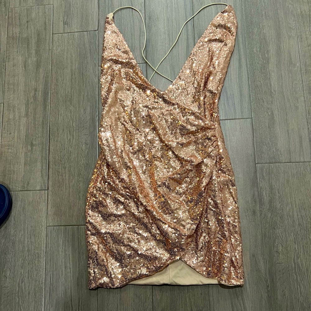 Rose gold night dress
